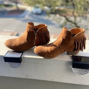 Fringe booties